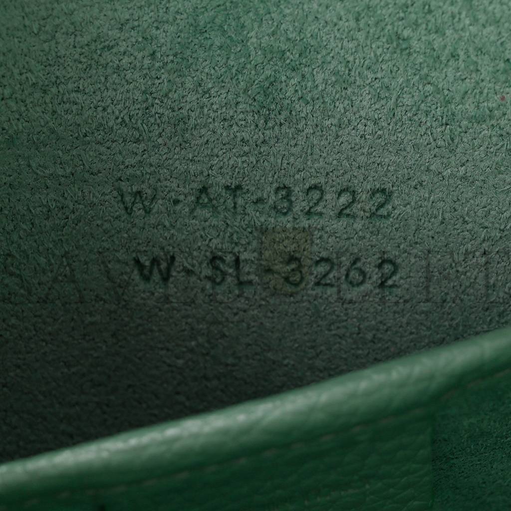Ce**e drummed calfskin nano luggage celadon (21*20*10cm)
