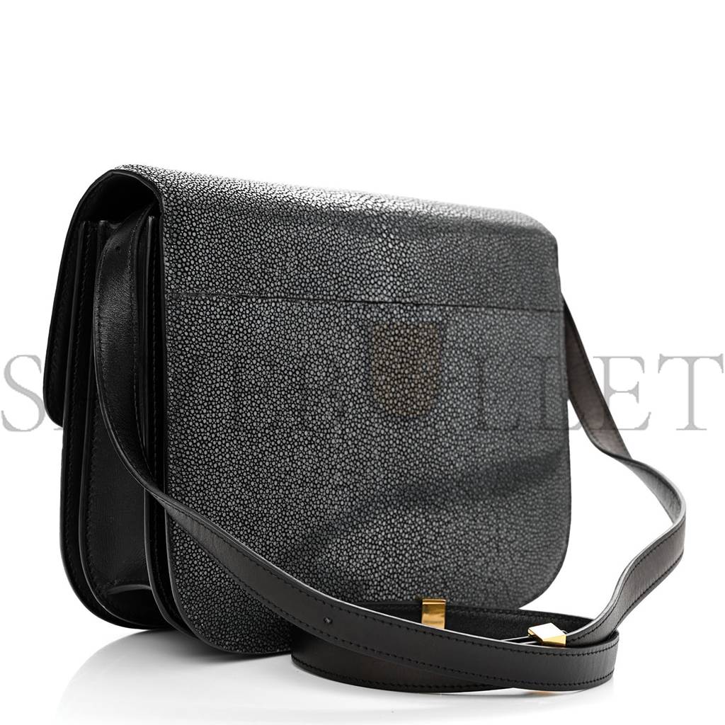 Ce**e stingray medium classic box flap bag black (23*18*8cm)