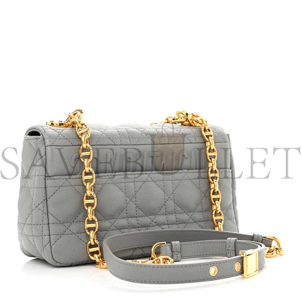 D*or calfskin cannage small caro bag grey (20*12*7cm)