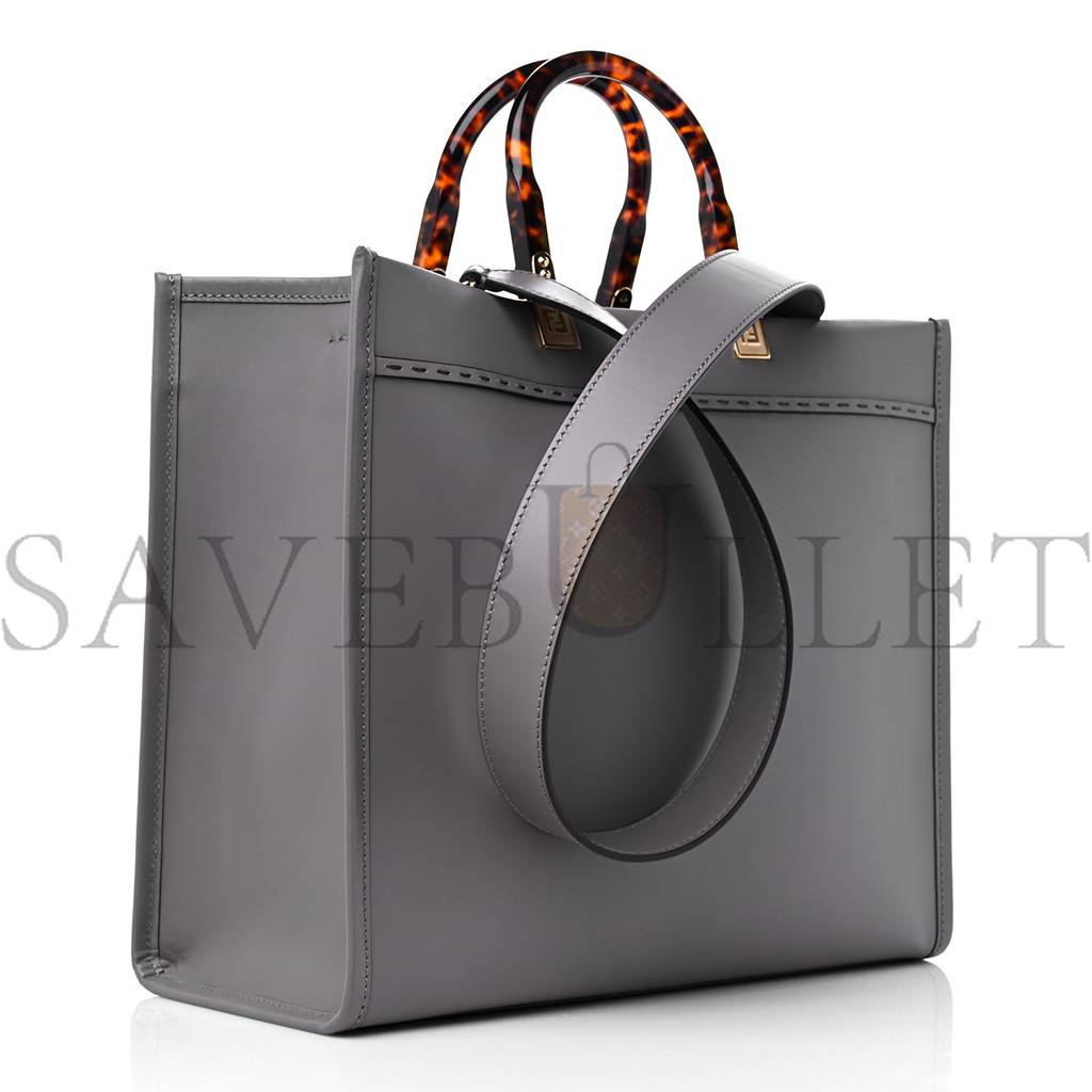 F**di vitello king plexiglass medium F**di sunshine shopper tote moon (36*30*16cm)